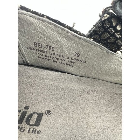 ALEGRIA Belle Gold Mosaic Mary Jane Comfort Shoe Size EU 39 US 9 BEL-780 - Picture 10 of 13